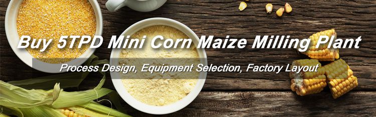 5TPD Mini Corn Maize Milling Plant for Sale