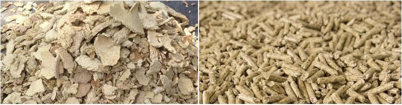 make corn germ cake feed pellets for cow, horse, sheep