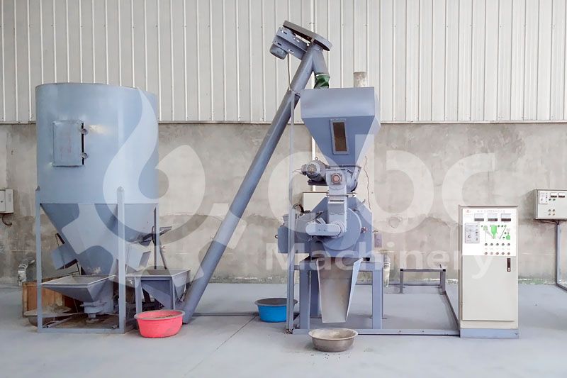 mini set of pellet feed plant for poultry and cattle animals