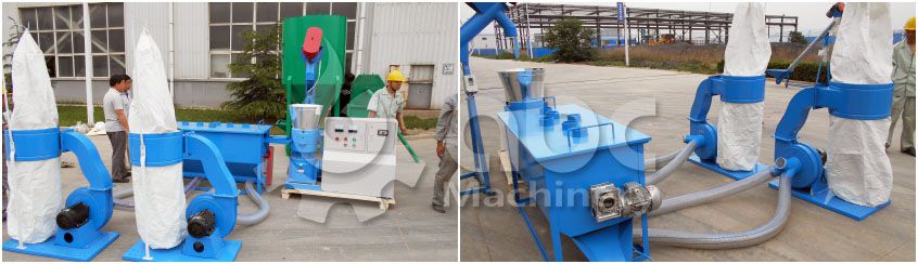 small cattle feed machine unit for making fodder pellets on farm