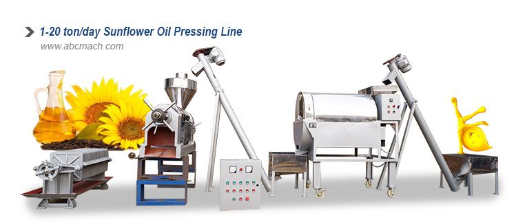 small scale sunflower oil production line