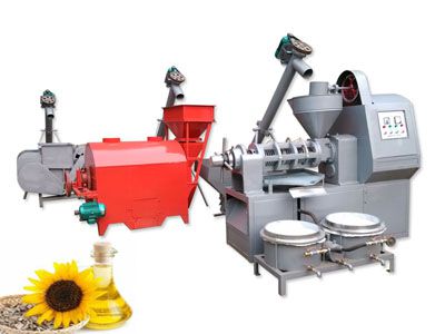 sunflower oil production plant with efficient oil press machine