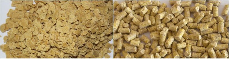 poultry feed pelelts made from soybean oil cake or meal