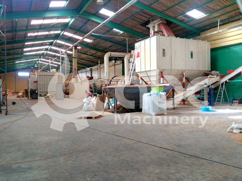 small scale wood pellet production plant built for one Maroc Client
