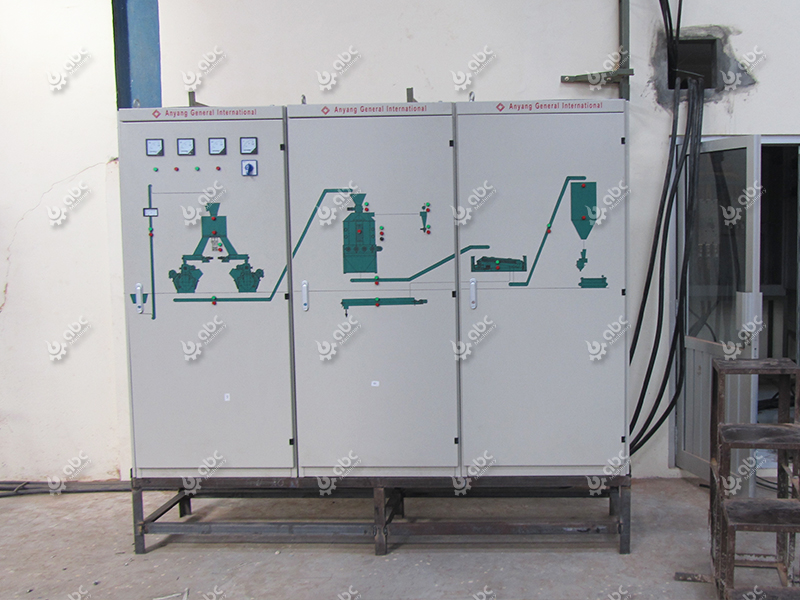 PLC controlling system for sawdust pelletizing projects