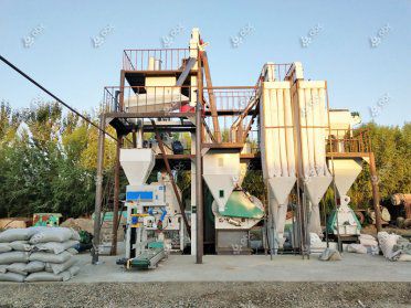 2-4ton/h Animal Feed Pellet Production Line in Uzbekistan