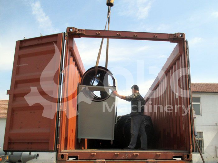 equipment loading of the biomass briquettes making line