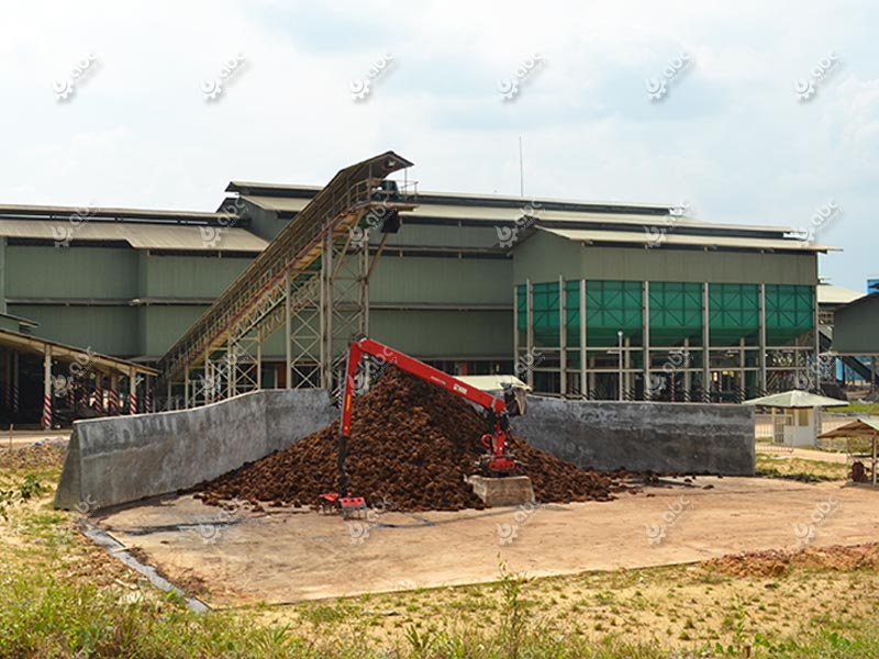 large commercial palm oil processing plant setup