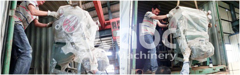 vegetable seeds and beans crusher is loading to the container