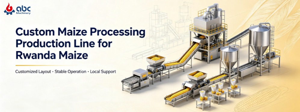 customized maize processing production line for Rwanda maize milling project