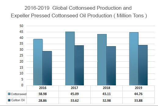 global cotton seed production and oil processing yield