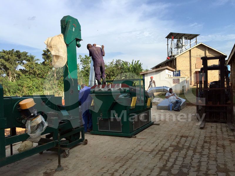 grain pre-processing equipment for the poultry feed plant