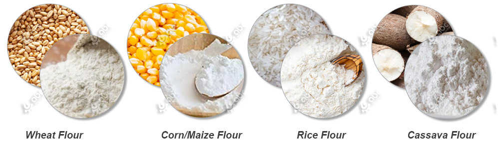 various grains for flour milling business