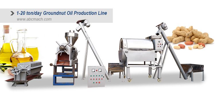 groundnut oil production machine set for small scale vegetable oil processing business