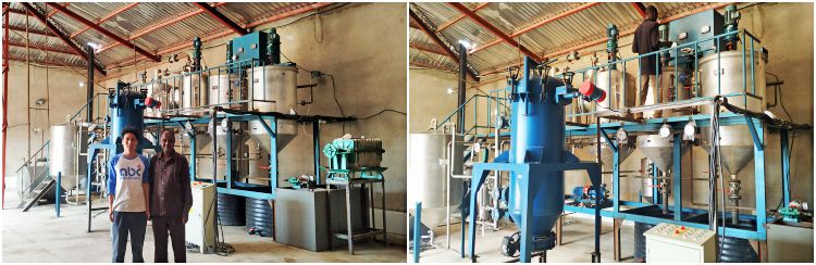 factory price groundnut oil refining machine for sale