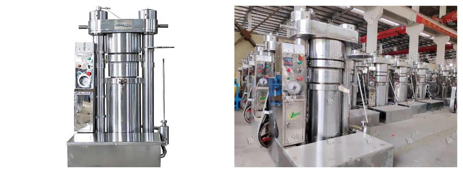 hydraulic cold press machine in plant for sale