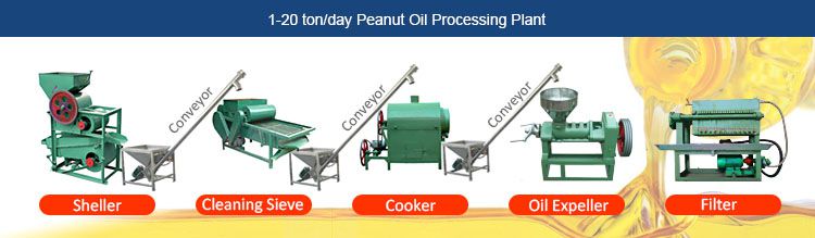 machine for processing peanut oil