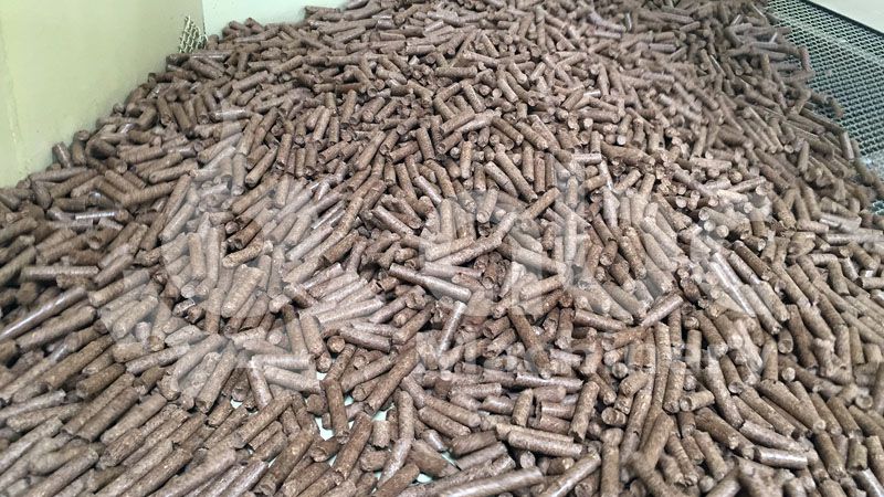 make wood pellets in large scale production