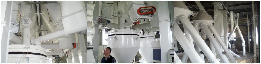 batching system of the feed milling plant