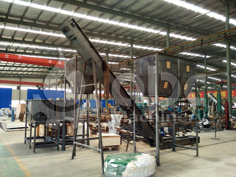 poultry feed line equipment under manufacturing process