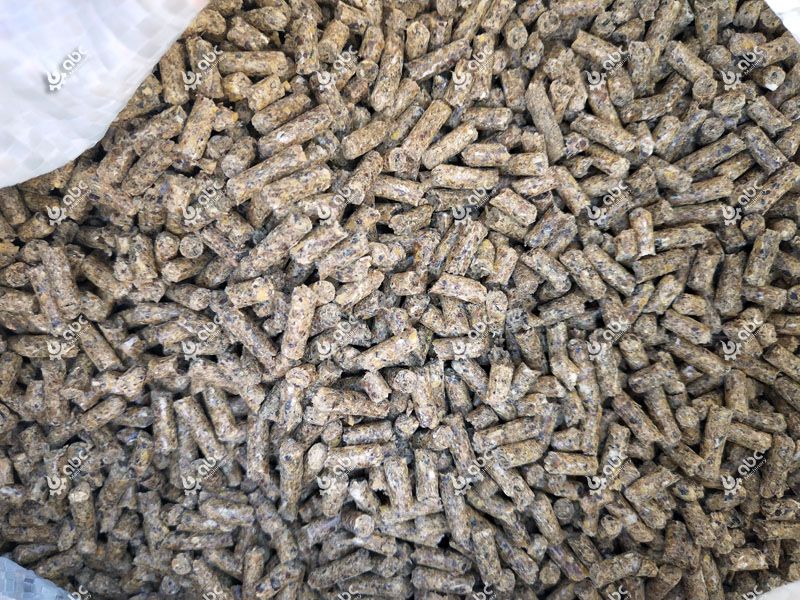 produced poultry and livestock feed pellets