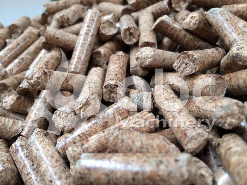 produced wood pellets
