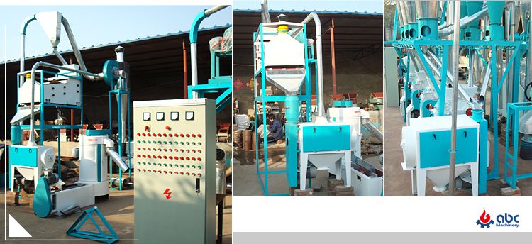 small flour milling machine installation