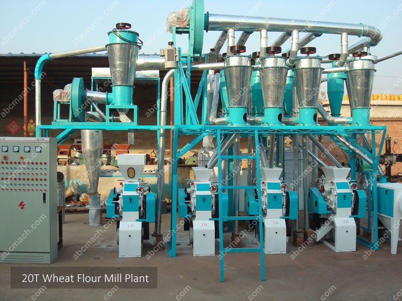 small plant of wheat milling mahine for small scale flour producing factory