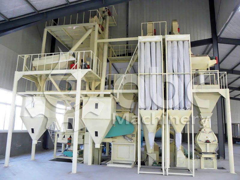 small poultry feed plant design for 2-5ton/h production line