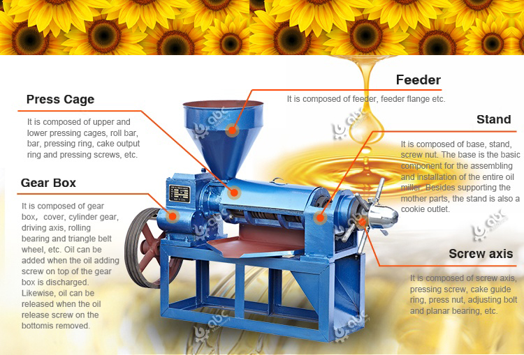 sunflower oil pressing machine for sale
