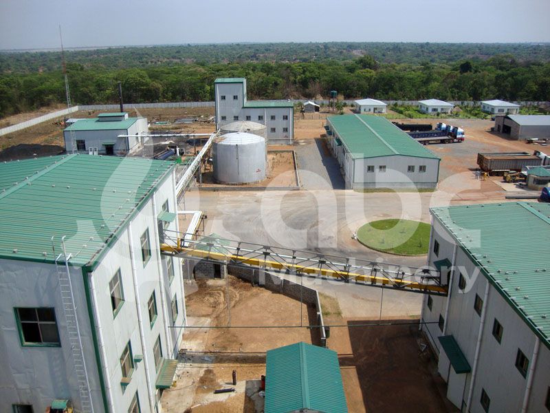 finished soybean processing plant